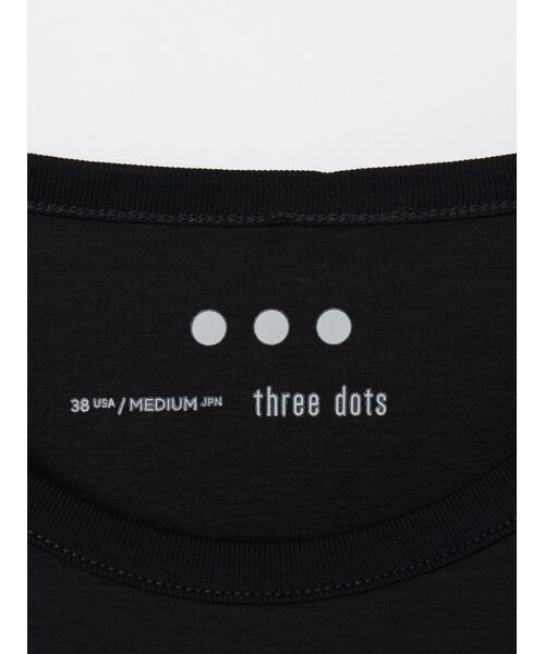 three dots / スリードッツ Tシャツ | Men's silky paper cotton l/s crew | 詳細5