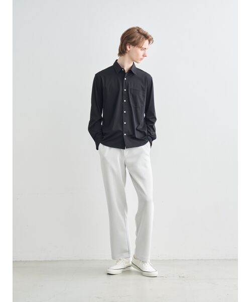 three dots / スリードッツ シャツ・ブラウス | Men's silky paper cotton shirts | 詳細9