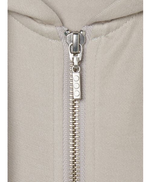 three dots / スリードッツ パーカー | Men's souffle cotton zip hoody | 詳細5