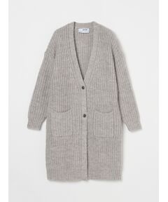 three dots / スリードッツ ニット・セーター | Big stitch sweater longcardigan