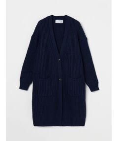 three dots / スリードッツ ニット・セーター | Big stitch sweater longcardigan