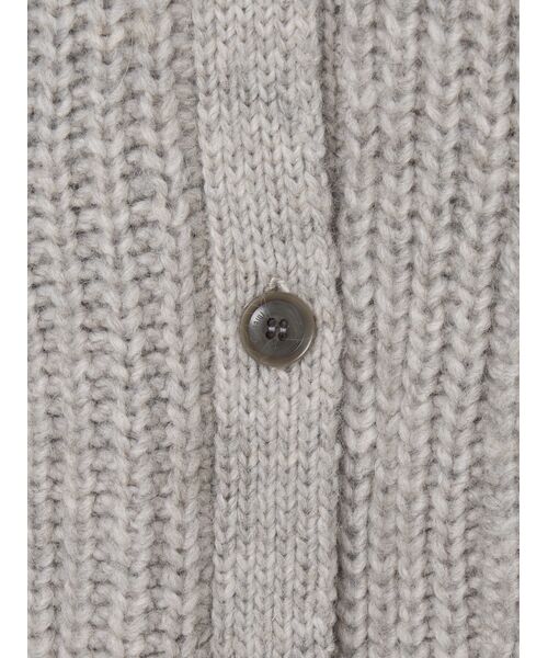three dots / スリードッツ ニット・セーター | Big stitch sweater longcardigan | 詳細5
