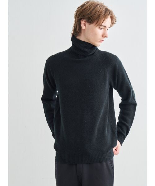 three dots / スリードッツ ニット・セーター | Men's cashmere l/s turtle neck | 詳細7