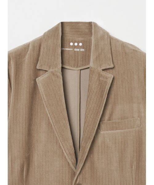 three dots / スリードッツ テーラードジャケット | Men's cut corduroy jacket | 詳細2