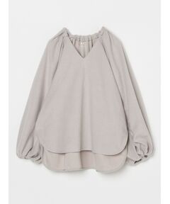 Hairly jersey draped top