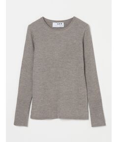 Wool outfit rib tee knit