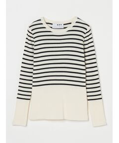 Wool outfit rib tee knit