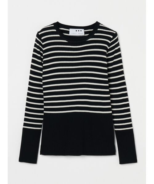 Wool outfit rib tee knit