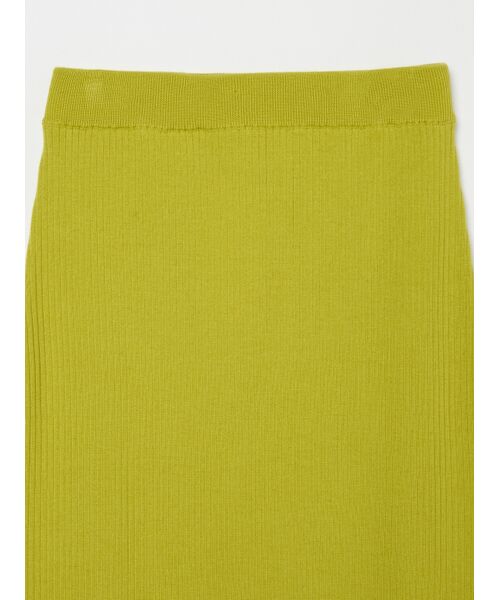 three dots / スリードッツ スカート | Wool outfit rib narrow skirt | 詳細2