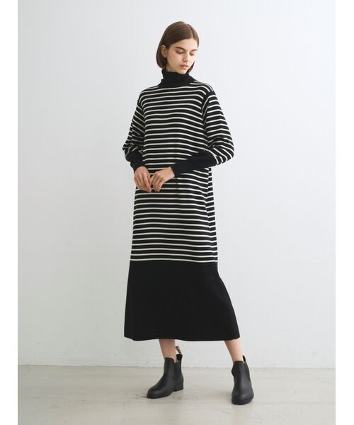 three dots / スリードッツ ドレス | Wool outfit dress | 詳細9