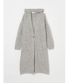 Shaggy sweater long cardigan