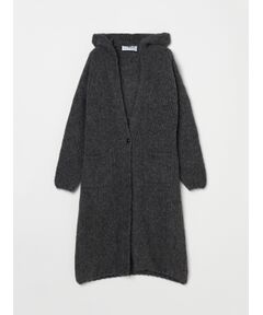 Shaggy sweater long cardigan