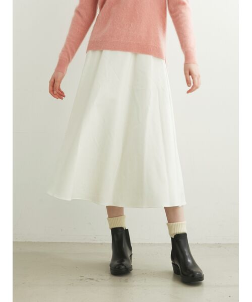 three dots / スリードッツ スカート | Stretch tweed skirt | 詳細6