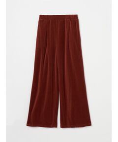 Compact velour pants