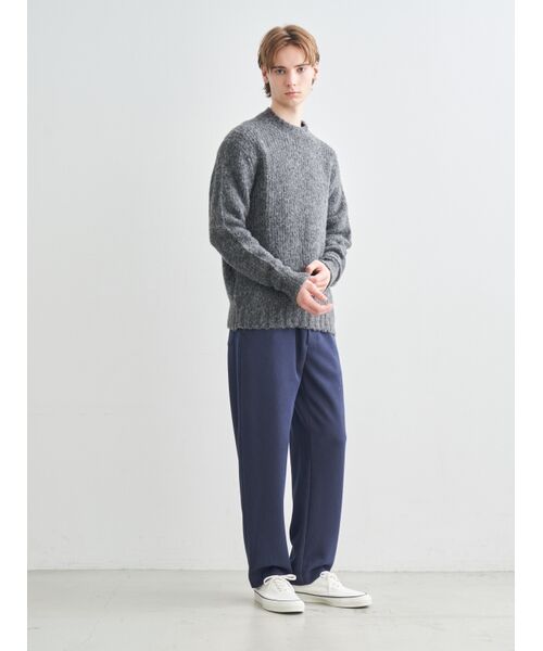 three dots / スリードッツ ニット・セーター | Men's shaggy sweater crew neck | 詳細10