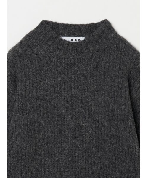 three dots / スリードッツ ニット・セーター | Men's shaggy sweater crew neck | 詳細2