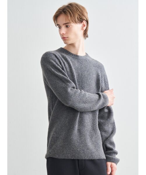 three dots / スリードッツ ニット・セーター | Men's yak l/s crew neck | 詳細6