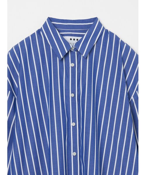 three dots / スリードッツ シャツ・ブラウス | Broad cotton loose shirt | 詳細2