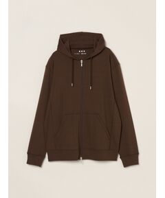 Men's cardboard sweat zip hoody （パーカー）｜three dots