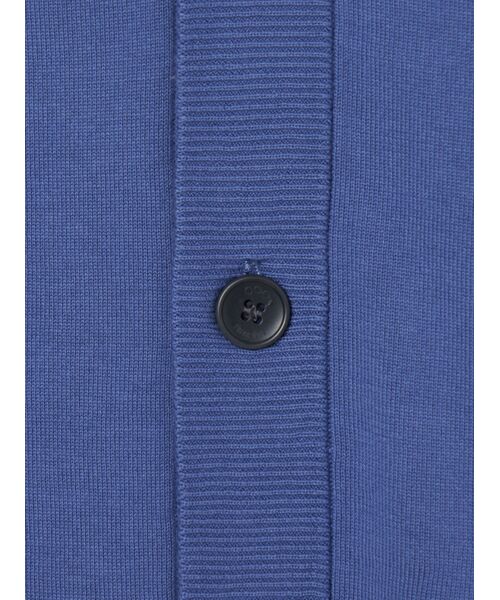 three dots / スリードッツ カーディガン・ボレロ | Men's organic cotton v neck cardigan | 詳細5
