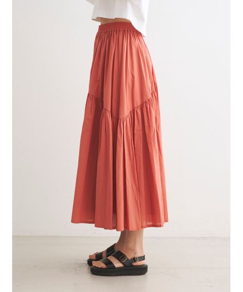 three dots / スリードッツ スカート | Vintage lawn tiered skirt | 詳細10