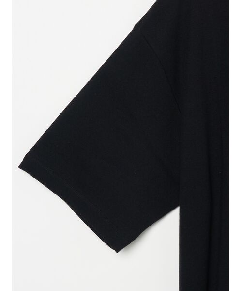 three dots / スリードッツ Tシャツ | Men's Organic cotton knit layered crew neck | 詳細3