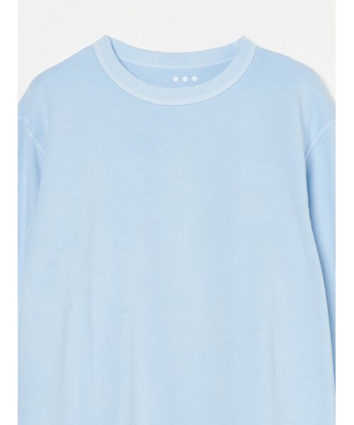 three dots / スリードッツ Tシャツ | Men's Pigment dye organic cotton l/s crew | 詳細2