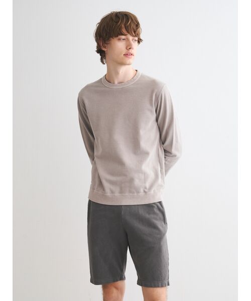 three dots / スリードッツ Tシャツ | Men's Pigment dye organic cotton l/s crew | 詳細7