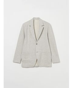 Men's fleece stripe 2button jackt