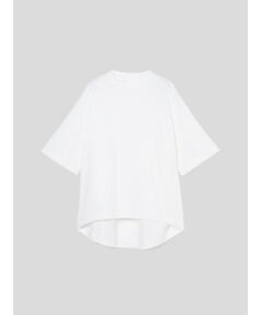 Sleek canvas half slv loose tee