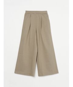 Sleek canvas wide pants