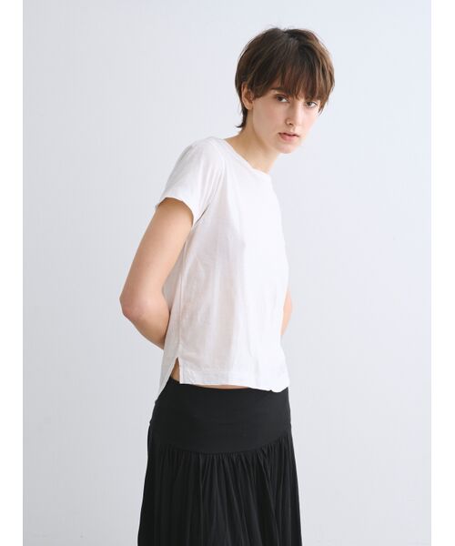 three dots / スリードッツ Tシャツ | Jersey colette washed tee | 詳細6