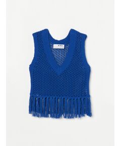 Lace fringe vest