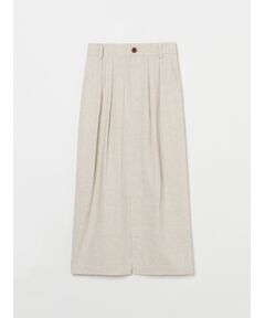 Rayon linen streigt skirt