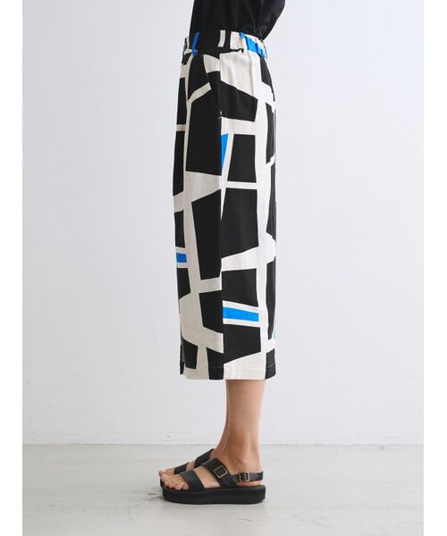 three dots / スリードッツ スカート | Rayon linen streigt skirt | 詳細10
