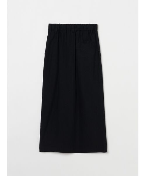 three dots / スリードッツ スカート | Rayon linen streigt skirt | 詳細1