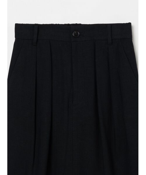 three dots / スリードッツ スカート | Rayon linen streigt skirt | 詳細2