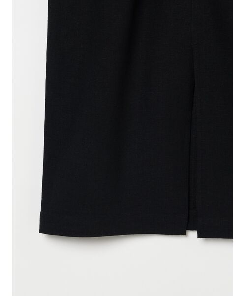 three dots / スリードッツ スカート | Rayon linen streigt skirt | 詳細5