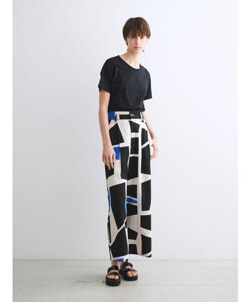 three dots / スリードッツ その他パンツ | Rayon linen wide pant | 詳細7