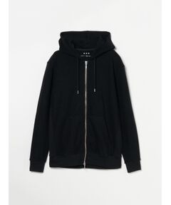 Men's compact pile l/s zip hoody