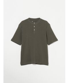 Men's pima waffle s/s henley