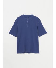 Men's pima waffle s/s henley