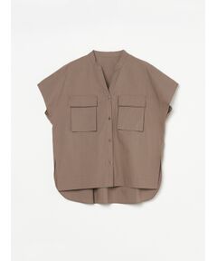 three dots / スリードッツ その他トップス | Soft typewriter safari shirt