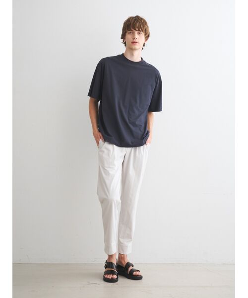 three dots / スリードッツ Tシャツ | Men's powdery cotton urban fit crew neck | 詳細10