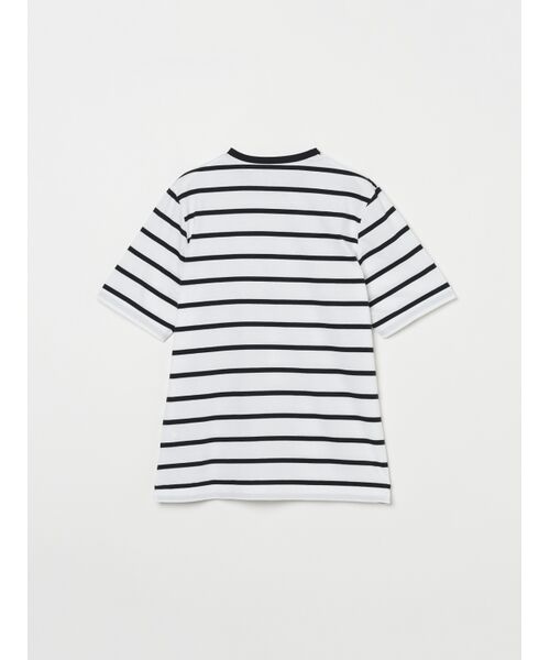 three dots / スリードッツ Tシャツ | Men's Sanded jersey border James | 詳細1