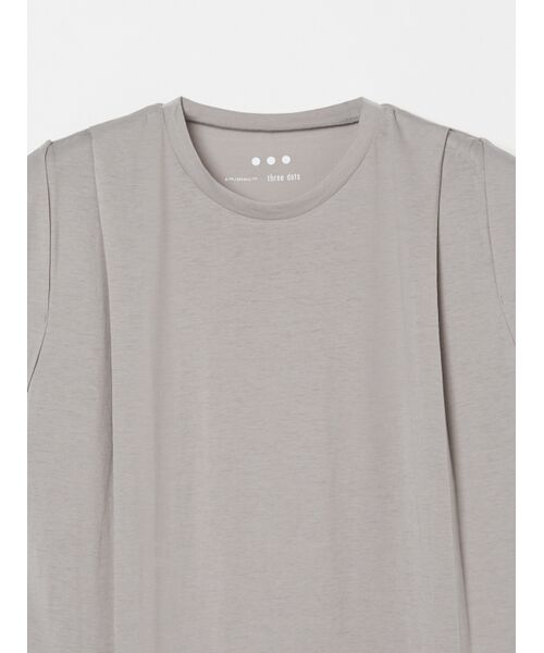 three dots / スリードッツ Tシャツ | Cashmere cotton sleeveless tee | 詳細2