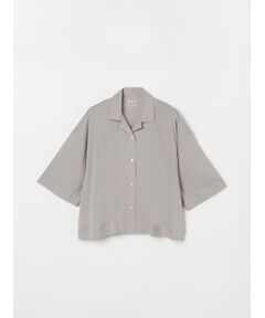 Cashmere cotton half slv shirt