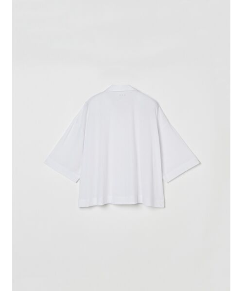 three dots / スリードッツ シャツ・ブラウス | Cashmere cotton half slv shirt | 詳細1