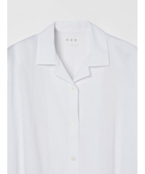 three dots / スリードッツ シャツ・ブラウス | Cashmere cotton half slv shirt | 詳細2