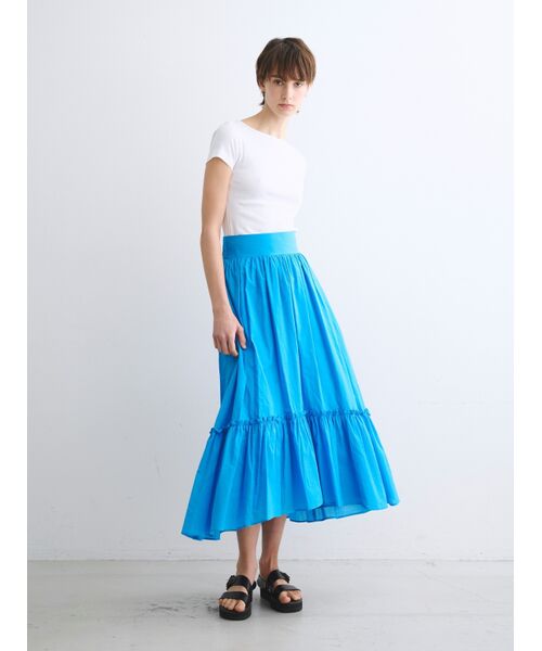 three dots / スリードッツ スカート | Feather lawn skirt | 詳細7